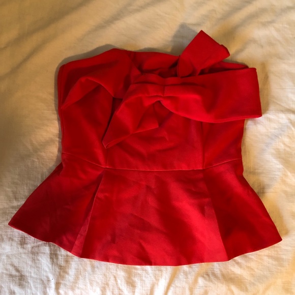 Anthropologie NWT structured strapless top - Picture 1 of 3